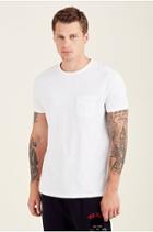 Pocket Mens Tee | White | Size Large | True Religion
