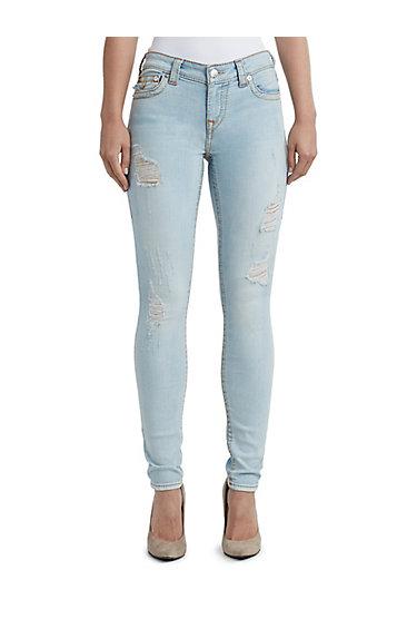Women's Super Skinny Fit Big T Jean | Pale Sapphire | Size 23 | True Religion