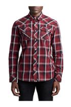 Mens Plaid Western Button Up Shirt | Orpheum | Size Small | True Religion
