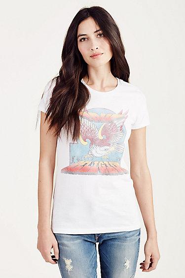 True Religion Eagle Rock Womens Tee - White