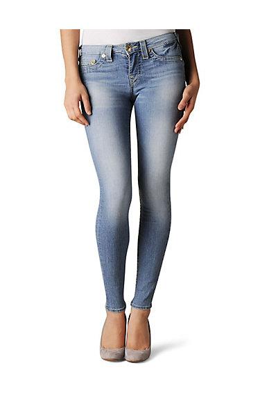 True Religion Halle Skinny Womens Jean - Medium Drifter