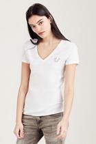 Crafted With Pride Womens Tee | White | Size Small | True Religion