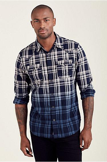 Dip Dye Western Mens Shirt | Monsoon | Size 3x Large | True Religion