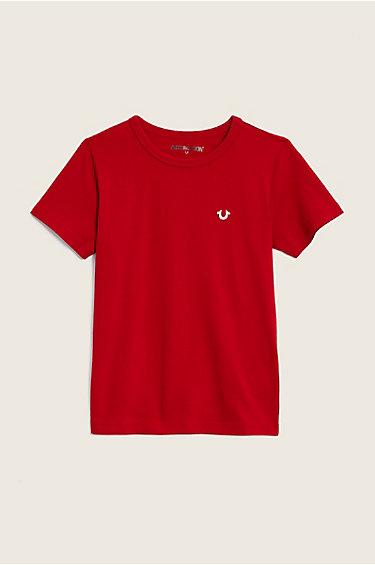Branded Logo Kids Tee | Red | Size X Large | True Religion