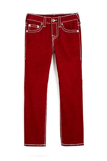 Big T Straight Kids Corduroy | True Red | Size 2t | True Religion