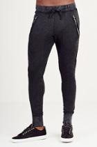 True Religion Overdyed Mens Runner - Jet Black