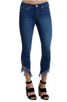 Halle Assym Zip Skinny Womens Jean | Celestial Destroy | Size 24 | True Religion