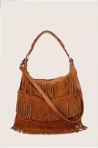True Religion Penelope Fringe Shoulder Bag - Camel