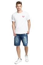 Mens Metallic Buddha Puff Tee | White  | Size X Small | True Religion