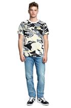 Mens Camo Buddha Puff Tee | Yellow | Size X Small | True Religion