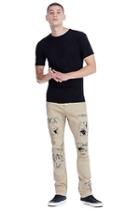 Mens Camo Patch Logan Slim Pant | Honey Taupe | Size 28 | True Religion