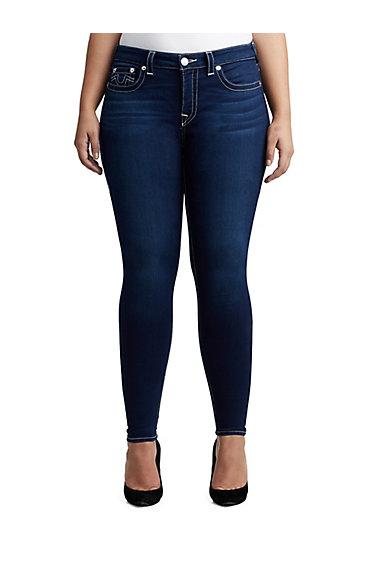 Womens Curvy Contour Skinny Jean | Starstruck | Size 36 | True Religion
