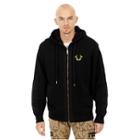 Mens Circuit Graphic Zip Up Hoodie | Black | Size Small | True Religion