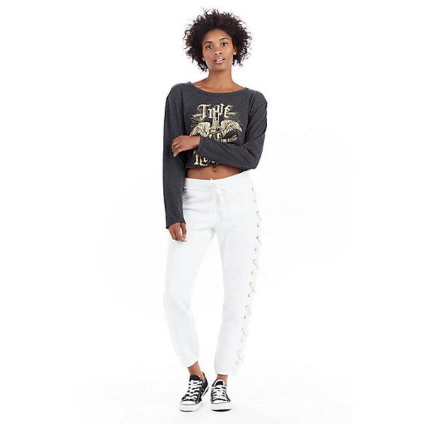 Laceup Skinny Womens Pant | White | Size Medium | True Religion