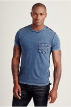 True Religion Big T Stitch Mens Tee - Indigo