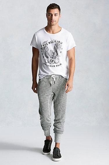 True Religion True Runner Mens Pant - Heather Grey