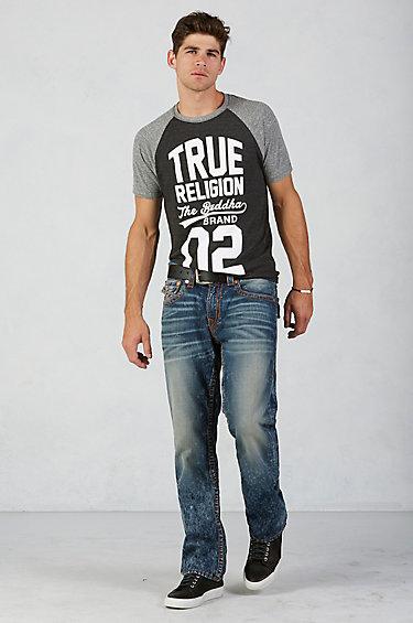 True Religion Handpicked Straight Big T Mens Jean - Sun Stars