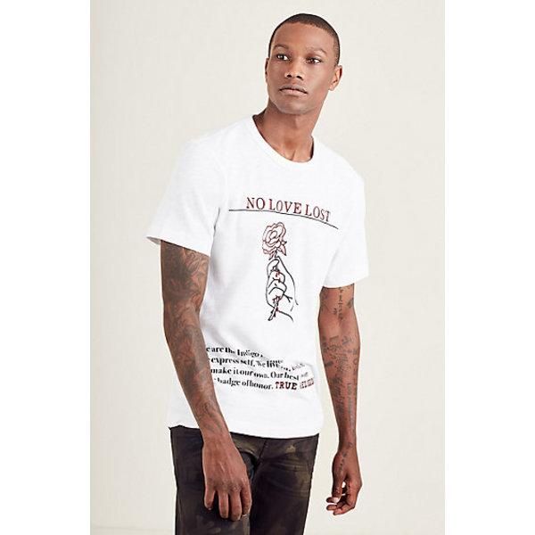 Badge Of Honor Mens Tee | White | Size Large | True Religion