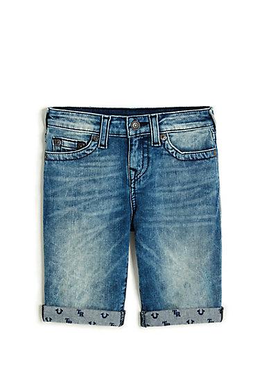 Geno Super T Kids Short | Flo Indigo | Size 8 | True Religion