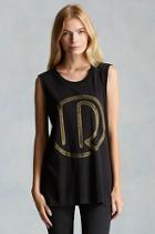Studio 54 Womens Muscle Tee | Jet Black | Size X Small | True Religion