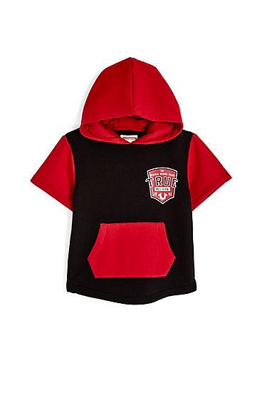 Drop Down Kids Hoodie | Black | Size 2t | True Religion