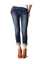 True Religion Leona Rolled Womens Capri - Evening Shadow