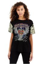 Wings Bf Womens Tee | Black | Size X Small | True Religion