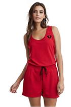 Women's Horseshoe Active Romper | Ruby Red | Size X Small | True Religion