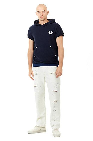 Drawstring Trail Utility Mens Pant | White  | Size 28 | True Religion