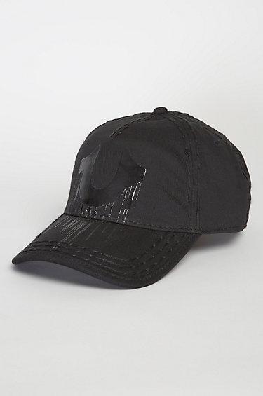 True Religion Faded Graffiti Basebal Cap - Black