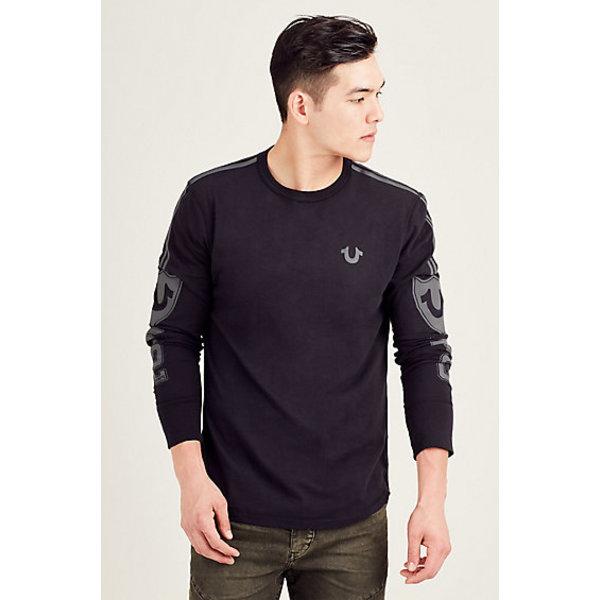 Ls Moto Puff Mens Tee | Black | Size Xx Large | True Religion
