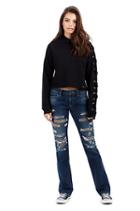Billie Straight Destroyed Chain Womens Jean | Chain Of Fools | Size 24 | True Religion