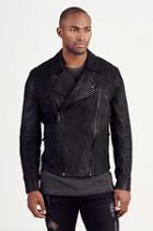 True Religion Russell Westbrook Double Zip Moto Jacket - Jet Black