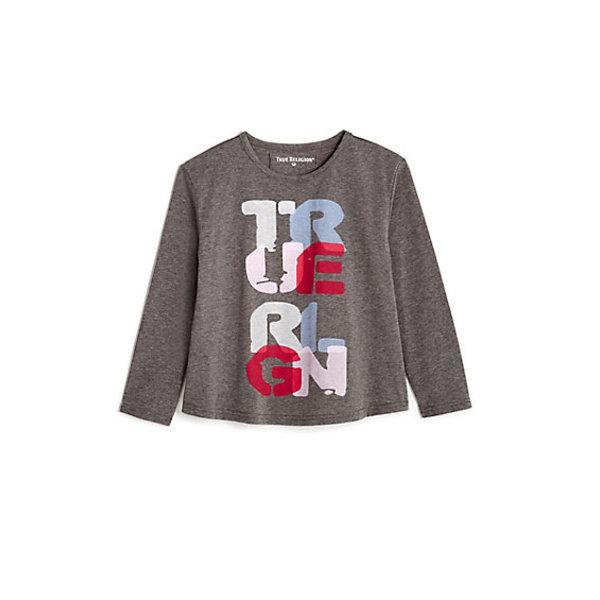 Toddler/little Kids Graphic Long Sleeve Shirt | Grey | Size 3t | True Religion