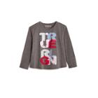 Toddler/little Kids Graphic Long Sleeve Shirt | Grey | Size 3t | True Religion