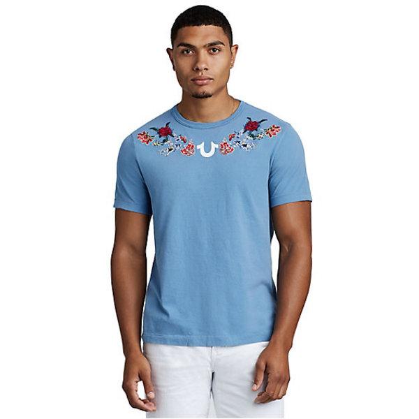 Mens Washed Floral Tee | Monsoon | Size Small | True Religion
