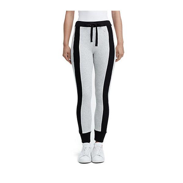 Womens Rib Stripe Jogger | Heather Grey | Size X Small | True Religion