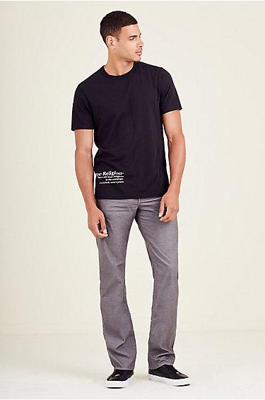 Ricky Straight Mens Corduroy Pant | Grey | Size 30 | True Religion