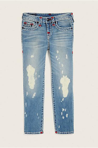 Toddler/little Kids Geno Super T Jean | Demolished | Size 7 | True Religion