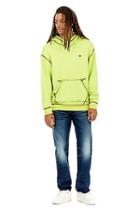 Drop Shoulder Pullover Mens Hoodie | Lime  | Size X Small | True Religion