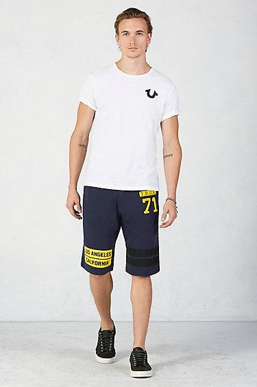 True Religion True 71 Mens Sweat Short - Rugby Blue