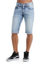 Men's Straight Fit Fray Short | Rocky Mist | Size 36 | True Religion