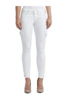 Women's Cargo Skinny Sn | White | Size 24 | True Religion