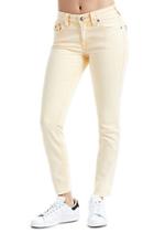 Women's Curvy Skinny Fit Ankle Jean | Lava Wash Marigold | Size 36 | True Religion
