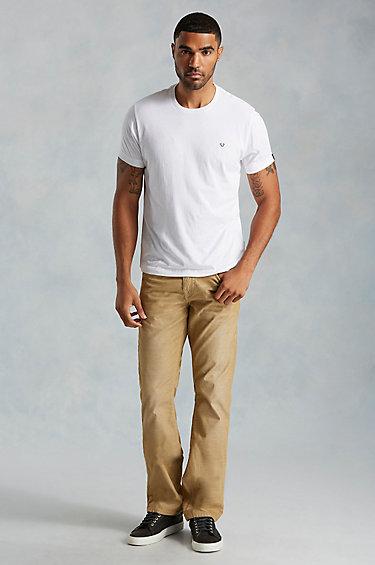 True Religion Ricky Straight Corduroy Mens Pant - Straw