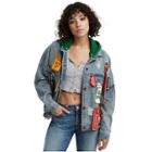 Womens Patch Denim Jacket | City Lights | Size Small | True Religion