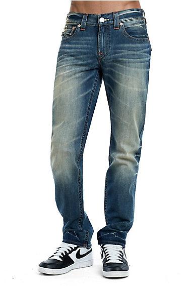 Men's Slim Fit Old Multi Jean | Dirty Path | Size 29 | True Religion