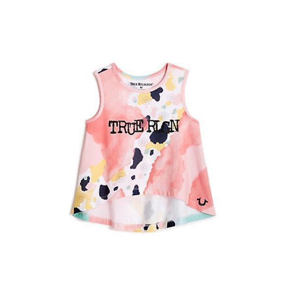Toddler/little Kids Watercolor Petal Tank Top | Pink | Size 3t | True Religion