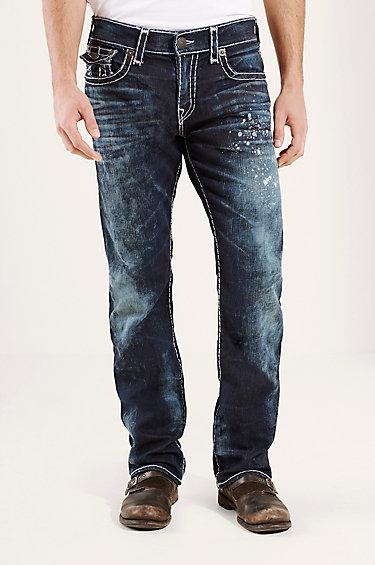 Ricky Straight Super T Mens Jean | Dry Brush | Size 42 | True Religion