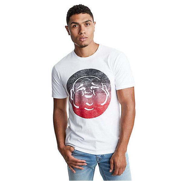 Men's Ombre Buddha Crew Neck Tee | White | Size Medium | True Religion